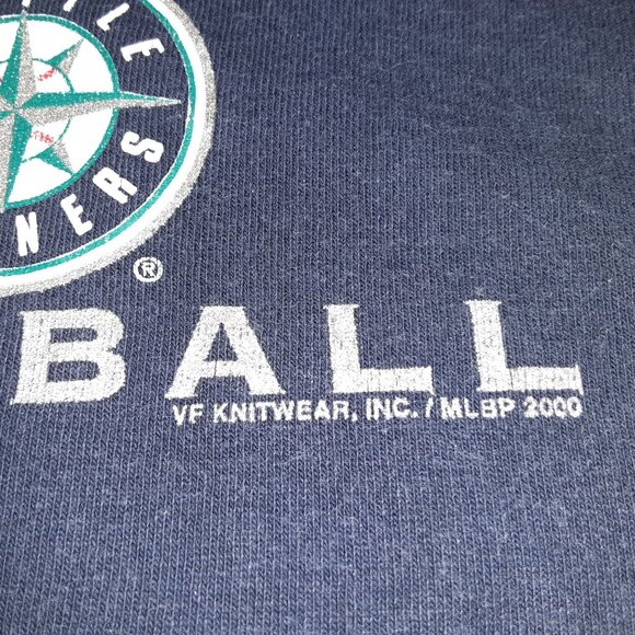 * Vintage * Youth Size Seattle Mariners Baseball Team - Tee Shirt * MLB - Picture 4 of 7